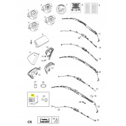 Uchwyt poduszki powietrznej Opel GM Astra H, Zafira B OE 5199367 13255552