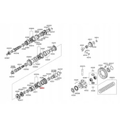Sprężyna synchronizatora KIA HYUNDAI TUCSON ELANTRA OE 43371 39000