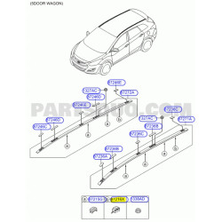 CLIP - LISTWA DACHOWA HYUNDAI I30 OE 87216 A6500