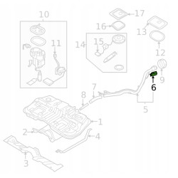 FIltr powietrza układu oparów paliwa Kia Sedona/Sportage 31453 3E000