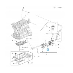 Uszczelka obudowy filtra oleju Opel ASTRA CORSA OE 55568539