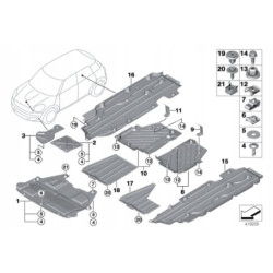 Spinka, zaczep BMW X5 X6 MINI R60 R61 OE 7146981768 07146981768