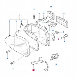 UCHWYT MOCOWANIE LAMPY PRZÓD FORD FIESTA 95-02 OE 96FG-13K061-AF 1052198