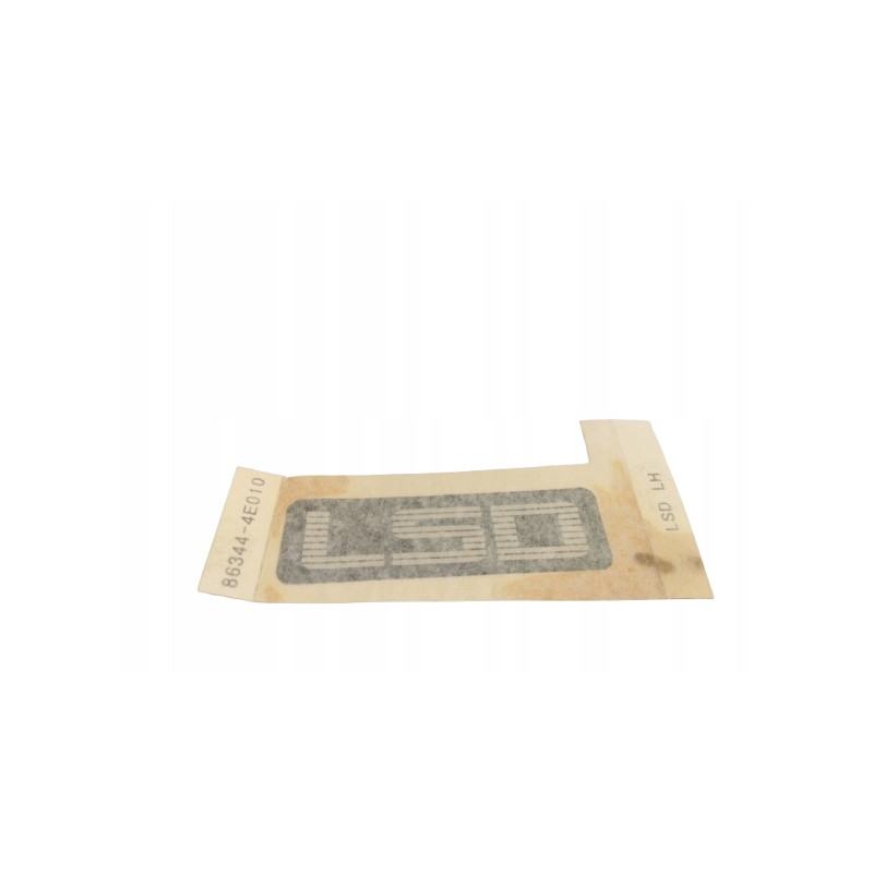 NAKLEJKA-LSD, LH LEWA KIA HYUNDAI K2500 OE 86344 4E010