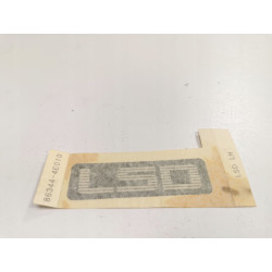 NAKLEJKA-LSD, LH LEWA KIA HYUNDAI K2500 OE 86344 4E010