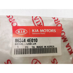NAKLEJKA-LSD, LH LEWA KIA HYUNDAI K2500 OE 86344 4E010