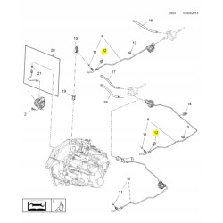 Zacisk, rura, siłownik sprzęgła Opel Vauxhall ASTRA-J 679028 55577098