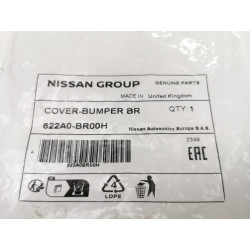 Zaślepka haka zderzak przód Nissan Qashqai OE 622A0-BR00H