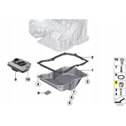 Korek spustowy skrzyni biegów M10X1X9 MINI R56 OE 24117570791