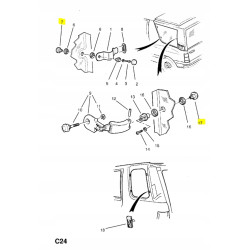 Nakrętka tylnej szyby Opel Vauxhall FRONTERA-A OE 146826 90047124