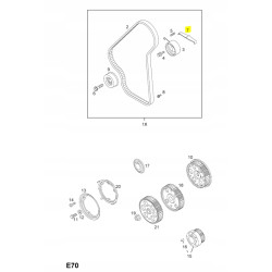 Sprężyna napinacza OPEL ASTRA F CORSA B OE 636758 97018682