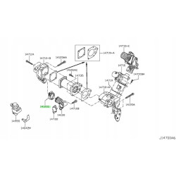 USZCZELKA, OBEJMA RURY EGR NISSAN MICRA NOTE OE 01556-00Q0C