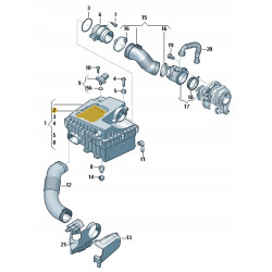 Filtr powietrza Volkswagen AMAROK OE 2H6 129 620 2H6129620