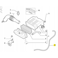 PRZEWÓD FILTRA POWIETRZA FIAT DOBLO OE 51777763