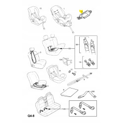 Adapter, fotelik dziecięcy GM OPEL ASTRA-G + ZAFIRA-A OE 9121570