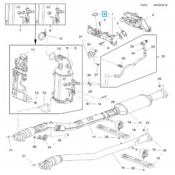 USZCZELKA KOLEKTORA WYDECHOWEGO OPEL ASTRA J INSIGNIA A OE 860424 55570021