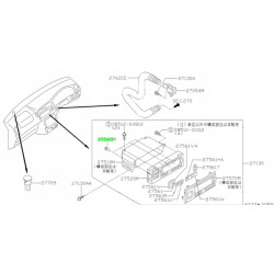 ZESPÓŁ LAMPY, STEROWANIE OGRZEWANIEM NISSAN SUNNY PRIMERA 27545-1W600