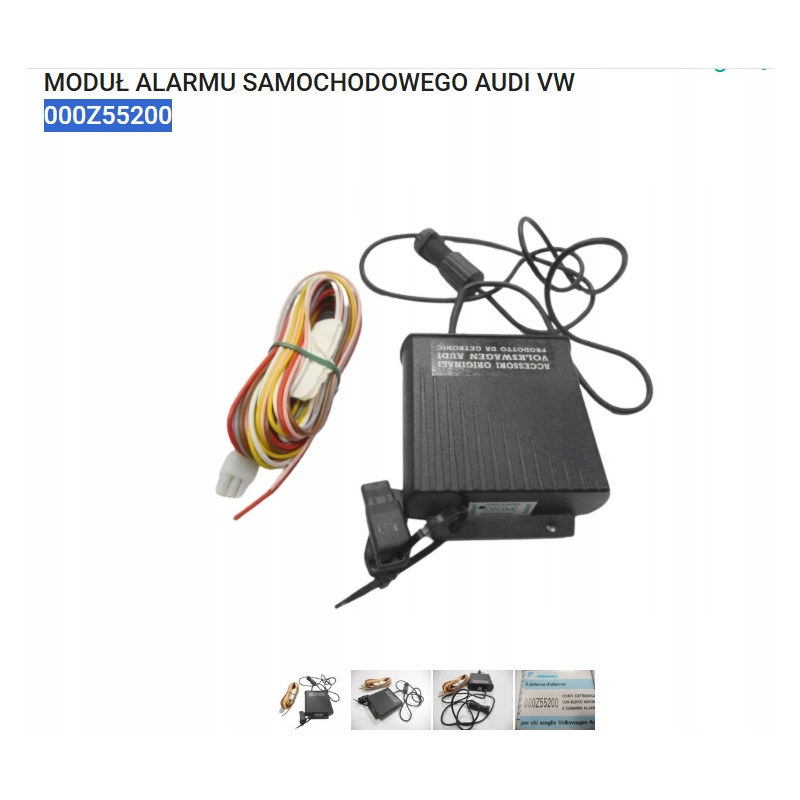 MODUŁ ZESTAW ALARMU VW AUDI 000Z55200