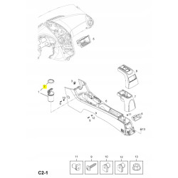 CHROMOWANA ESTETYCZNA LISTWA OBRĘCZOWA RAMKI OPEL CORSA D OE 13208409
