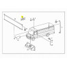 Blaszka Tablica rejestracyjna nadwozia MERCEDES-BENZ OE A3818170026