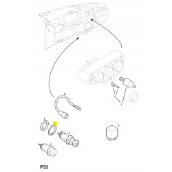 Ramka, zapalniczka OPEL Vauxhall AGILA-A OE 4700171 9203552