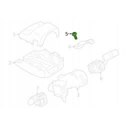 Śruba obudowy przełącznika kolumny kierowniczej - Mazda CX-5 KA01-66-154