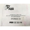 ZESTAW DODATKOWEGO SIŁOWNIKA HYUNDAI I10 FOX CZ 22 I10