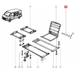 Sprężyna siedziska Renault 4 5 6 12 OE 0855753400 855753400