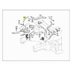 Uszczelnienie lewej i prawej komory silnika MERCEDES C 63 OE A2046281598