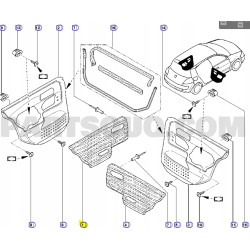 BOCZEK LEWY TYŁ RENAULT MEGANE II OE 7701055457