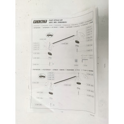 Bagażnik Relingi dachowe Fiat Stilo 5P OE 50900691