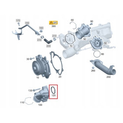 MERCEDES OM642 Uszczelka kroćca pompy wody OE A6422010080