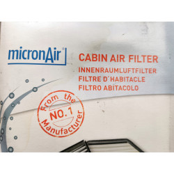 Filtr, wentylacja przestrzeni pasażerskiej Corteco 21653026 MP 163