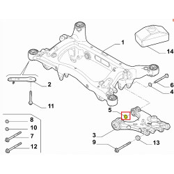 Nakrętka śruby regulacji zawieszenia tył Alfa Romeo Giulia Stelvio 50536591