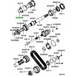 PIERŚCIEŃ SPRĘŻYNOWY, T/F MITSUBISHI L200 L300 PAJERO OE MD704199