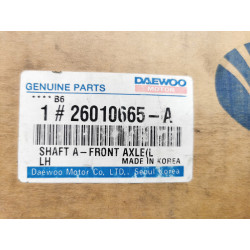 Półoś napędowa lewy przód Daewoo Nexia 1995- OE 26010665-A 26010665