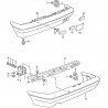 Osłona tylnego zderzaka VOLKSWAGEN GOLF JETTA POLO 867807449 867807449B41