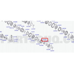ŁOŻYSKO IGIEŁKOWE SKRZYNI BIEGÓW HYUNDAI SANTA FE OE 43285 3B000