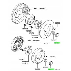 Kołpak, piasta koła tylnego MITSUBISHI COLT CARISMA OE MB809360