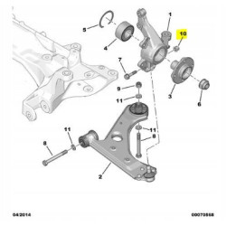 Nakrętka oporowa DIN 982 M10 x 1,25 Citroen Nemo 2008-2015 1612581980