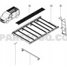 Zestaw, akcesoria mocowania drabinki Renault Trafic III OE 8201468224