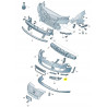 Przedni lewy panel zderzaka VW Passat OE 3C0807717C 3C0807717CGRU