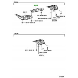 IZOLATOR, OGRZEWANIE PODŁOGOWE PRZEDNIE, NR 2 TOYOTA COROLLA OE 58153-02040