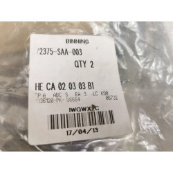Uszczelka lewych przednich drzwi (wewnętrzna) HONDA FIT OE 72375-SAA-003