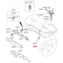 Zespół przewodu paliwowego KIA RIO OPTIMA SOUL OE 35305 2B000