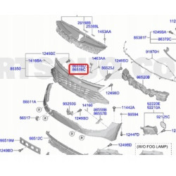 Zespół wzmocnienia zderzaka przedniego, lewy KIA SPORTAGE 2021- 86555 R2CA0