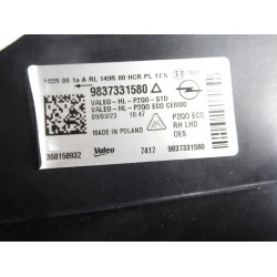 Lampa prawy przód VALEO Opel Mokka B 9837331580
