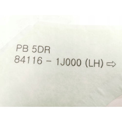 Folia ochronna na tył i lewą stronę Hyundai i20 MK1 2008- 84116 1J000