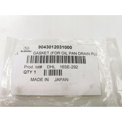 Pierścień uszczelniający, korek spustowy oleju SUBARU 9043012031000