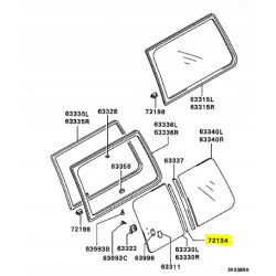 LISTWA, KRAWĘDŹ OKNA QUTR MITSUIBSHI PAJERO OE MB475810